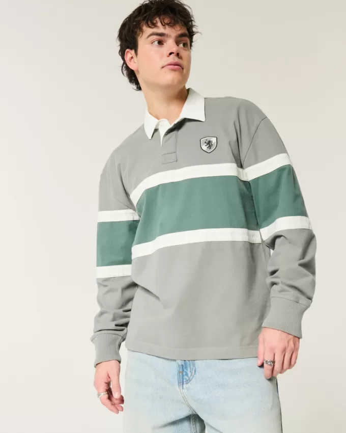 Boxy Heavyweight Rugby Polo,Boxy Heavyweight Rugby Polo