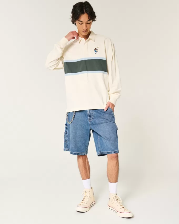 Boxy Heavyweight Tasmanian Devil Graphic Rugby Polo,Boxy Heavyweight Tasmanian Devil Graphic Rugby Polo Boxy Heavyweight Tasmanian Devil Graphic Rugby Polo,Boxy Heavyweight Tasmanian Devil Graphic Rugby Polo