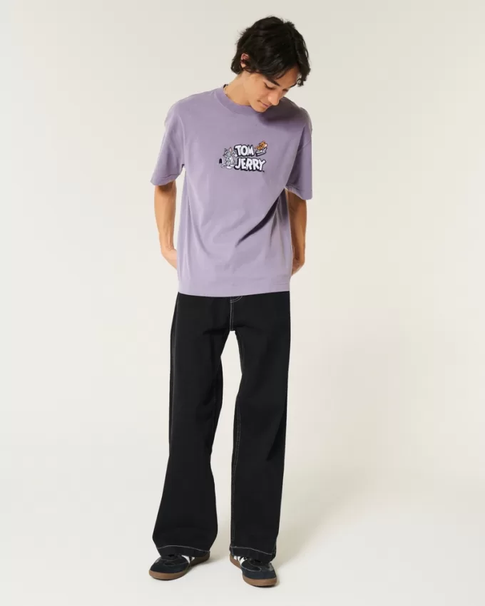 Boxy Heavyweight Tom and Jerry Graphic Tee,Boxy Heavyweight Tom and Jerry Graphic Tee Boxy Heavyweight Tom and Jerry Graphic Tee,Boxy Heavyweight Tom and Jerry Graphic Tee