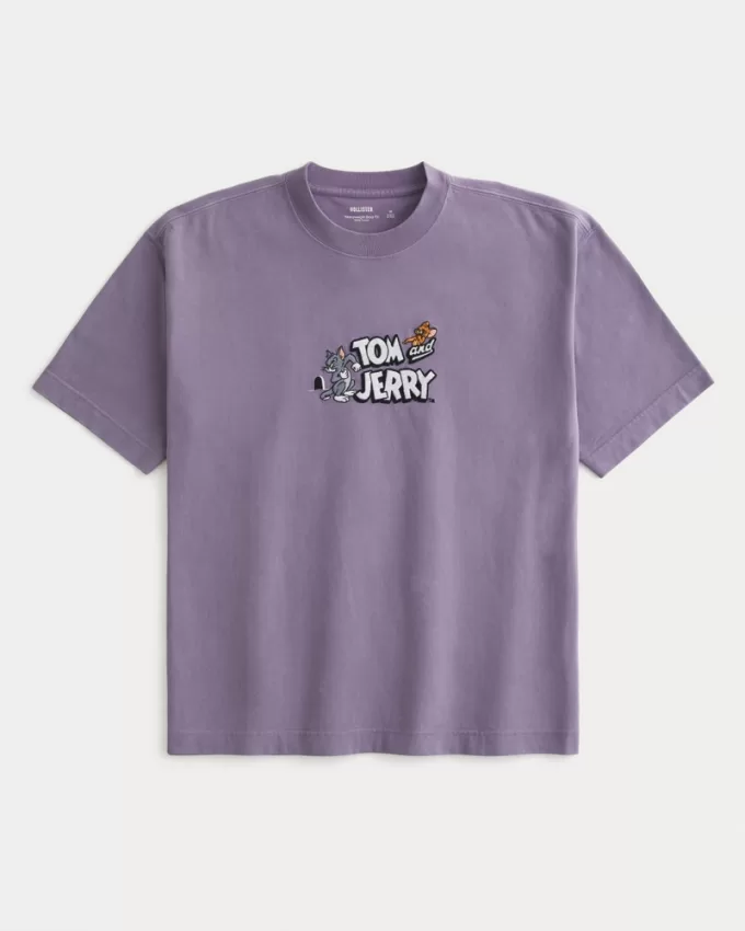 Boxy Heavyweight Tom and Jerry Graphic Tee,Boxy Heavyweight Tom and Jerry Graphic Tee Boxy Heavyweight Tom and Jerry Graphic Tee,Boxy Heavyweight Tom and Jerry Graphic Tee