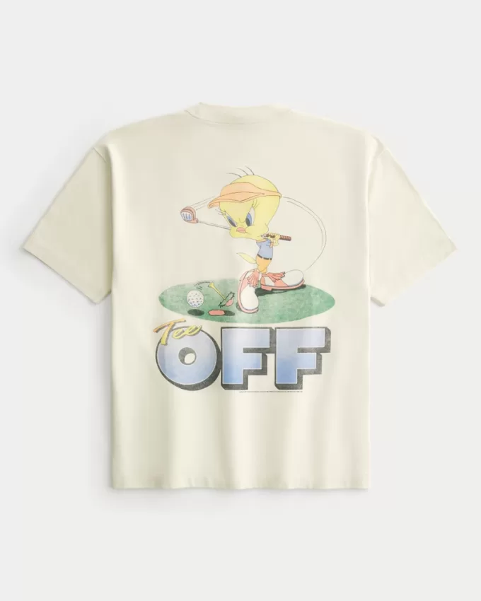 Boxy Heavyweight Tweety Golf Graphic Tee,Boxy Heavyweight Tweety Golf Graphic Tee Boxy Heavyweight Tweety Golf Graphic Tee,Boxy Heavyweight Tweety Golf Graphic Tee