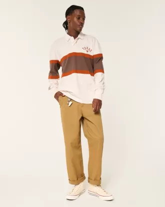 Boxy Heavyweight University of Texas Rugby Polo,Boxy Heavyweight University of Texas Rugby Polo