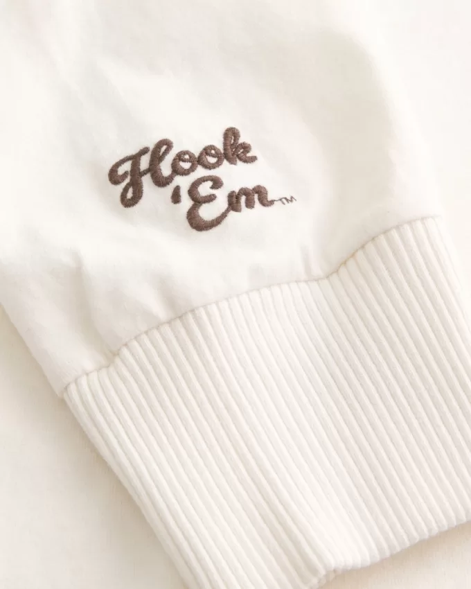 Boxy Heavyweight University of Texas Rugby Polo,Boxy Heavyweight University of Texas Rugby Polo