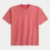 Boxy Heavyweight Washed Cotton Crew T-Shirt,Boxy Heavyweight Washed Cotton Crew T-Shirt