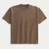 Boxy Heavyweight Washed Crew T-Shirt,Boxy Heavyweight Washed Crew T-Shirt