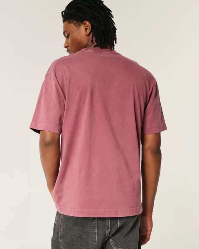 Boxy Heavyweight Washed Crew T-Shirt,Boxy Heavyweight Washed Crew T-Shirt
