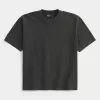 Boxy Heavyweight Washed Crew T-Shirt,Boxy Heavyweight Washed Crew T-Shirt