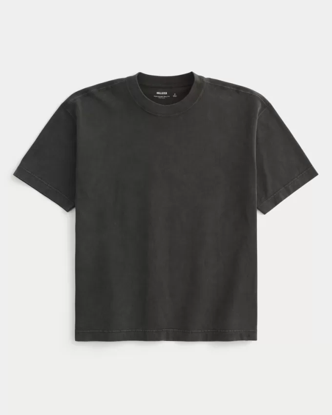 Boxy Heavyweight Washed Crew T-Shirt,Boxy Heavyweight Washed Crew T-Shirt