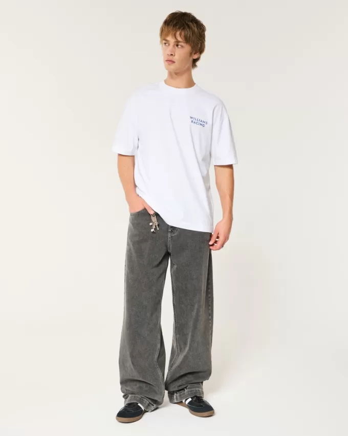 Boxy Heavyweight Williams Racing Graphic Tee,Boxy Heavyweight Williams Racing Graphic Tee Boxy Heavyweight Williams Racing Graphic Tee,Boxy Heavyweight Williams Racing Graphic Tee