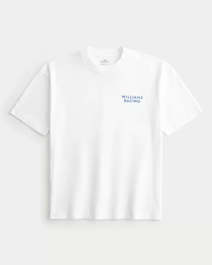 Boxy Heavyweight Williams Racing Graphic Tee,Boxy Heavyweight Williams Racing Graphic Tee Boxy Heavyweight Williams Racing Graphic Tee,Boxy Heavyweight Williams Racing Graphic Tee