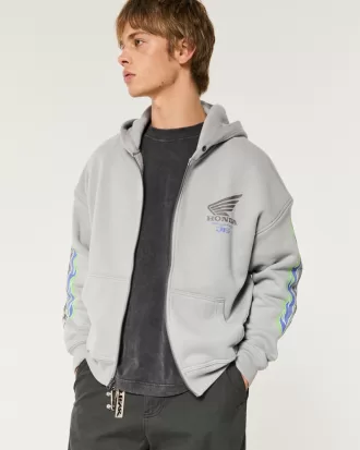 Boxy Honda Racing Graphic Zip-Up Hoodie,Boxy Honda Racing Graphic Zip-Up Hoodie Boxy Honda Racing Graphic Zip-Up Hoodie,Boxy Honda Racing Graphic Zip-Up Hoodie