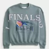 Boxy LA Finals Tennis Graphic Crew Sweatshirt,Boxy LA Finals Tennis Graphic Crew Sweatshirt