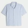 Boxy Linen-Blend Short-Sleeve Shirt,Boxy Linen-Blend Short-Sleeve Shirt Boxy Linen-Blend Short-Sleeve Shirt,Boxy Linen-Blend Short-Sleeve Shirt