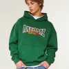 Boxy Miami Hurricanes Graphic Hoodie,Boxy Miami Hurricanes Graphic Hoodie