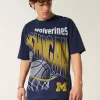 Boxy Michigan Wolverines Graphic Tee,Boxy Michigan Wolverines Graphic Tee Boxy Michigan Wolverines Graphic Tee,Boxy Michigan Wolverines Graphic Tee