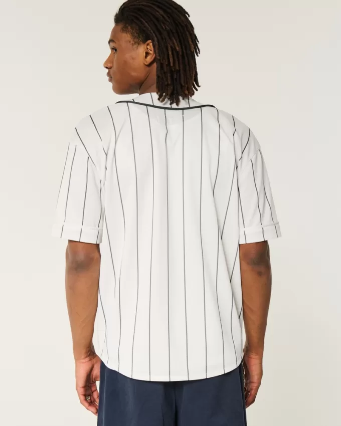 Boxy Montauk Graphic Baseball Jersey,Boxy Montauk Graphic Baseball Jersey Boxy Montauk Graphic Baseball Jersey,Boxy Montauk Graphic Baseball Jersey