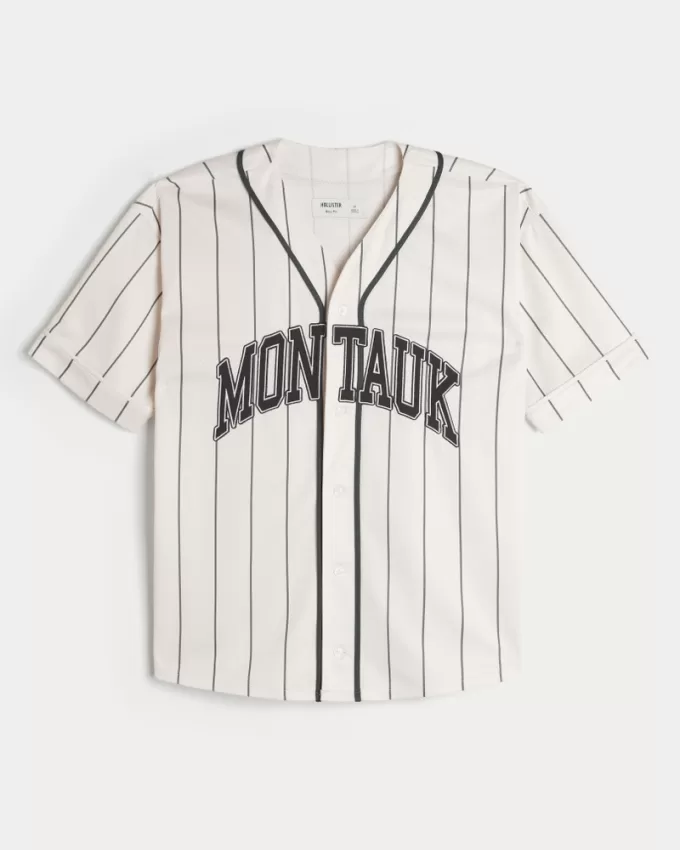 Boxy Montauk Graphic Baseball Jersey,Boxy Montauk Graphic Baseball Jersey Boxy Montauk Graphic Baseball Jersey,Boxy Montauk Graphic Baseball Jersey