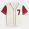 Boxy Number Graphic Baseball Jersey,Boxy Number Graphic Baseball Jersey Boxy Number Graphic Baseball Jersey,Boxy Number Graphic Baseball Jersey
