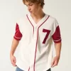 Boxy Number Graphic Baseball Jersey,Boxy Number Graphic Baseball Jersey Boxy Number Graphic Baseball Jersey,Boxy Number Graphic Baseball Jersey