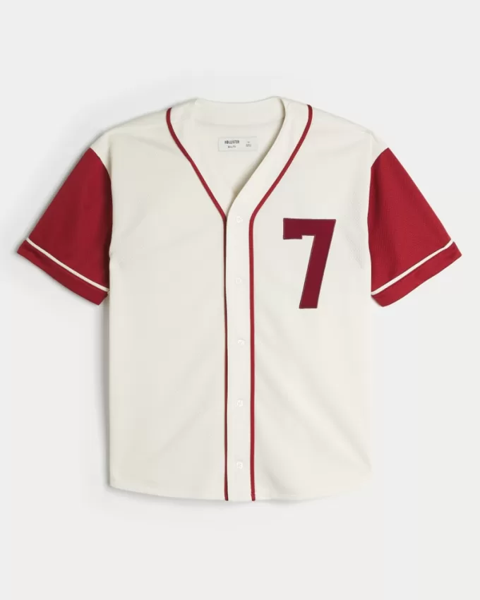 Boxy Number Graphic Baseball Jersey,Boxy Number Graphic Baseball Jersey Boxy Number Graphic Baseball Jersey,Boxy Number Graphic Baseball Jersey