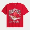 Boxy Ohio State Buckeyes Graphic Tee,Boxy Ohio State Buckeyes Graphic Tee