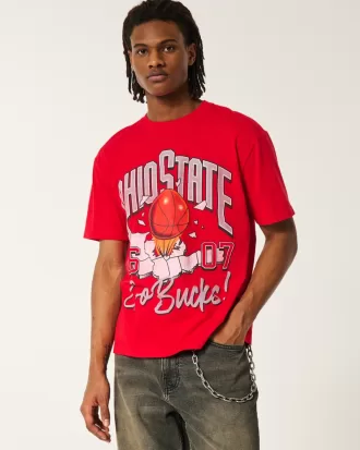 Boxy Ohio State Buckeyes Graphic Tee,Boxy Ohio State Buckeyes Graphic Tee Boxy Ohio State Buckeyes Graphic Tee,Boxy Ohio State Buckeyes Graphic Tee