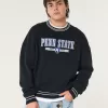 Boxy Penn State University Graphic Crew Sweatshirt,Boxy Penn State University Graphic Crew Sweatshirt Boxy Penn State University Graphic Crew Sweatshirt,Boxy Penn State University Graphic Crew Sweatshirt