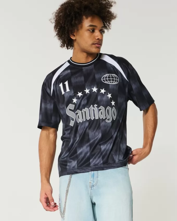 Boxy Santiago Graphic Soccer Jersey,Boxy Santiago Graphic Soccer Jersey Boxy Santiago Graphic Soccer Jersey,Boxy Santiago Graphic Soccer Jersey