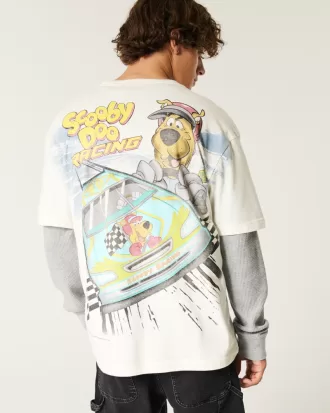 Boxy Scooby Doo Racing Graphic Tee,Boxy Scooby Doo Racing Graphic Tee Boxy Scooby Doo Racing Graphic Tee,Boxy Scooby Doo Racing Graphic Tee