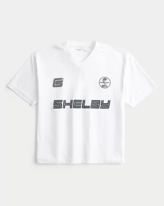 Boxy Shelby Graphic Soccer Jersey,Boxy Shelby Graphic Soccer Jersey