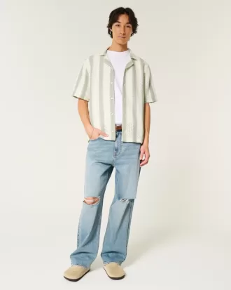 Boxy Short-Sleeve Crochet-Style Shirt,Boxy Short-Sleeve Crochet-Style Shirt Boxy Short-Sleeve Crochet-Style Shirt,Boxy Short-Sleeve Crochet-Style Shirt