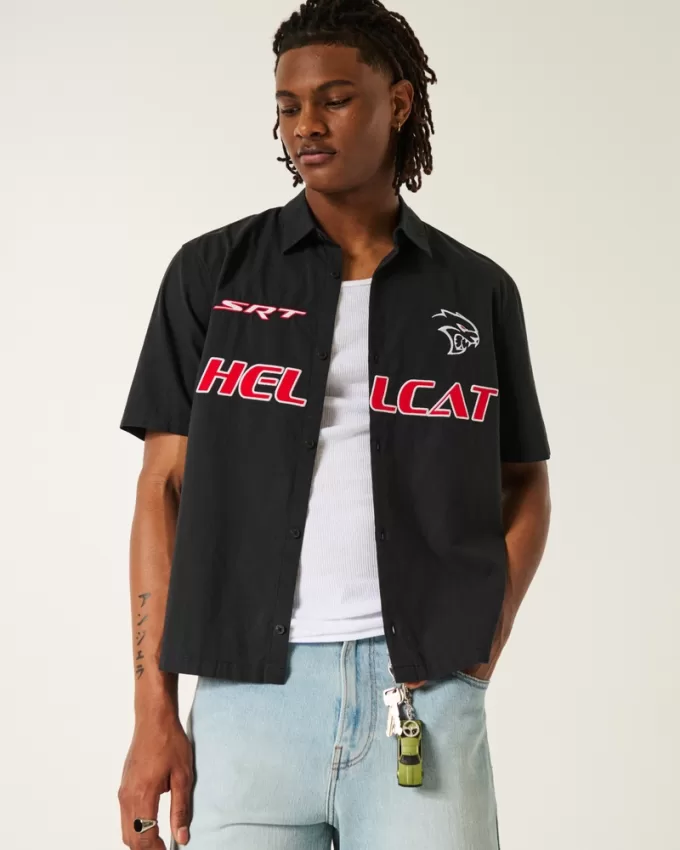 Boxy Short-Sleeve Dodge Hellcat Graphic Shirt,Boxy Short-Sleeve Dodge Hellcat Graphic Shirt Boxy Short-Sleeve Dodge Hellcat Graphic Shirt,Boxy Short-Sleeve Dodge Hellcat Graphic Shirt