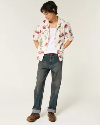 Boxy Short-Sleeve Linen-Blend Shirt,Boxy Short-Sleeve Linen-Blend Shirt Boxy Short-Sleeve Linen-Blend Shirt,Boxy Short-Sleeve Linen-Blend Shirt