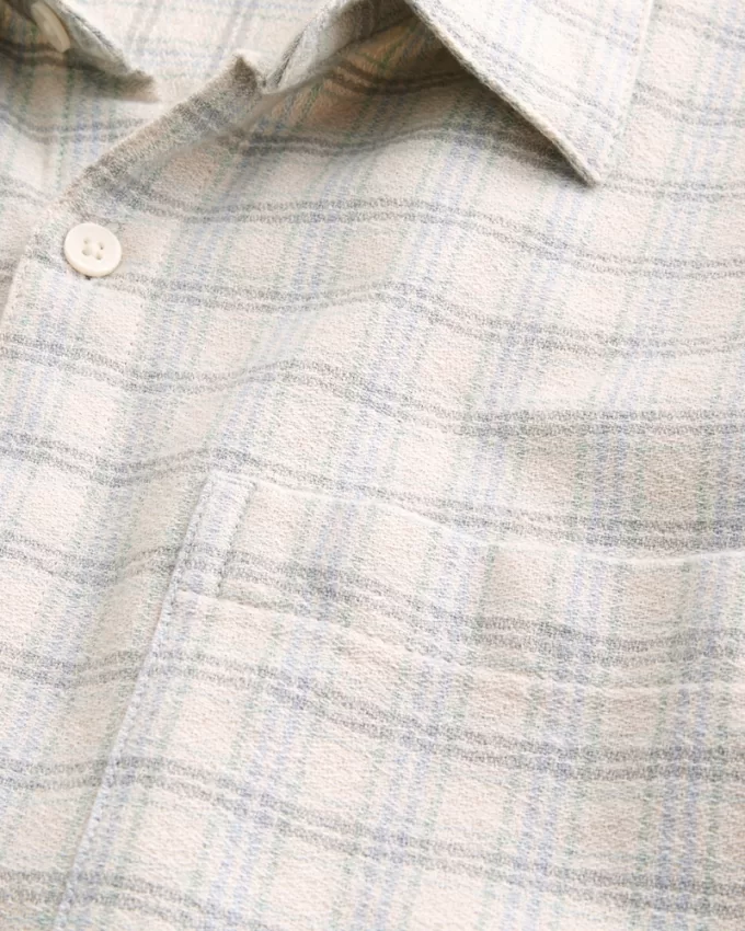 Boxy Short-Sleeve Plaid Shirt,Boxy Short-Sleeve Plaid Shirt Boxy Short-Sleeve Plaid Shirt,Boxy Short-Sleeve Plaid Shirt