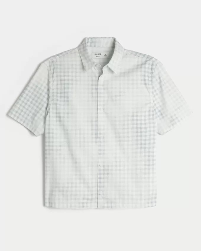Boxy Short-Sleeve Poplin Shirt,Boxy Short-Sleeve Poplin Shirt Boxy Short-Sleeve Poplin Shirt,Boxy Short-Sleeve Poplin Shirt