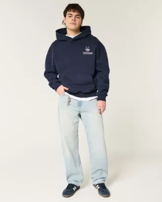 Boxy UConn Graphic Hoodie,Boxy UConn Graphic Hoodie Boxy UConn Graphic Hoodie,Boxy UConn Graphic Hoodie