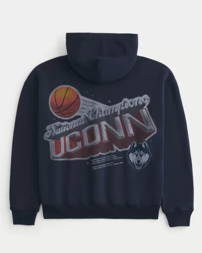 Boxy UConn Graphic Hoodie,Boxy UConn Graphic Hoodie Boxy UConn Graphic Hoodie,Boxy UConn Graphic Hoodie