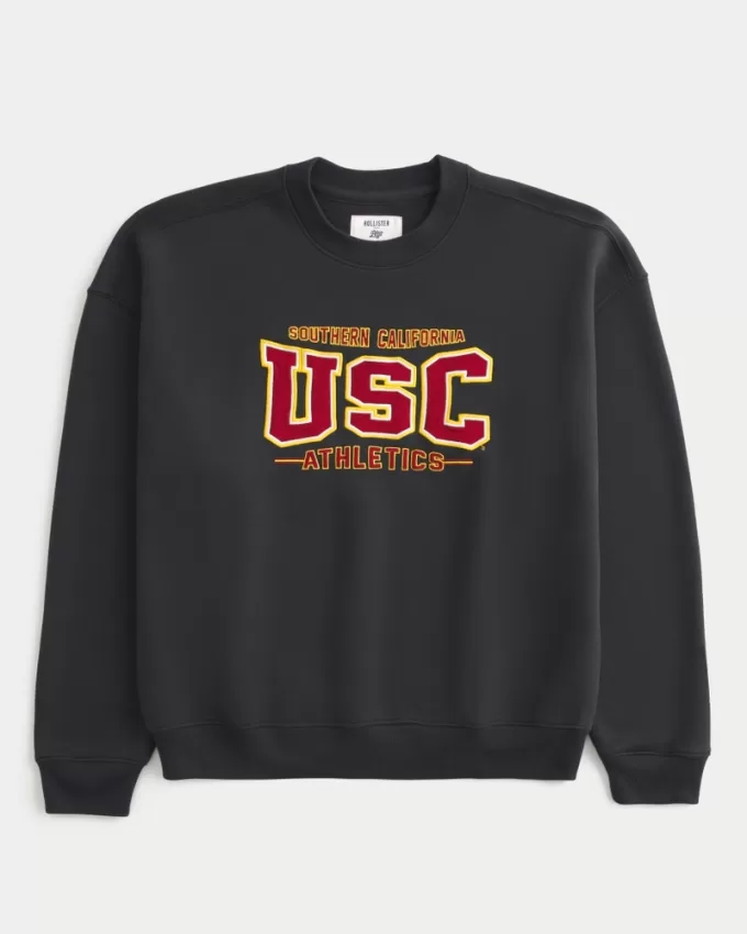 Boxy USC Athletics Graphic Crew Sweatshirt,Boxy USC Athletics Graphic Crew Sweatshirt Boxy USC Athletics Graphic Crew Sweatshirt,Boxy USC Athletics Graphic Crew Sweatshirt