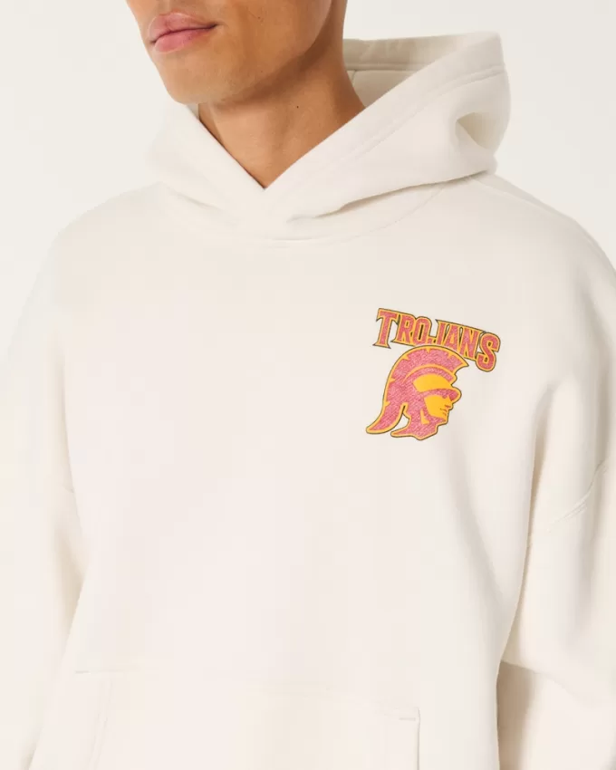 Boxy USC Trojans Graphic Hoodie,Boxy USC Trojans Graphic Hoodie Boxy USC Trojans Graphic Hoodie,Boxy USC Trojans Graphic Hoodie
