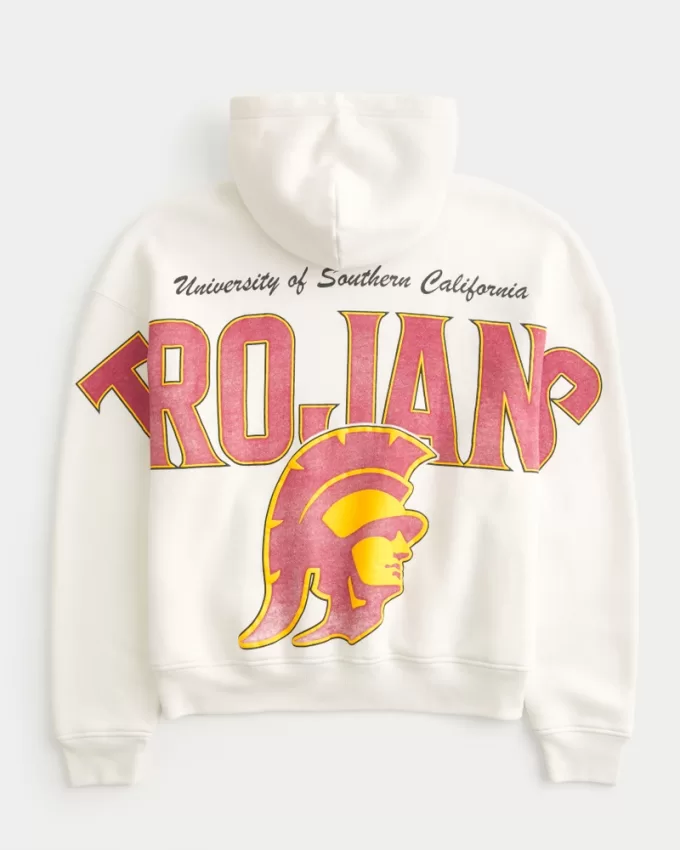 Boxy USC Trojans Graphic Hoodie,Boxy USC Trojans Graphic Hoodie Boxy USC Trojans Graphic Hoodie,Boxy USC Trojans Graphic Hoodie