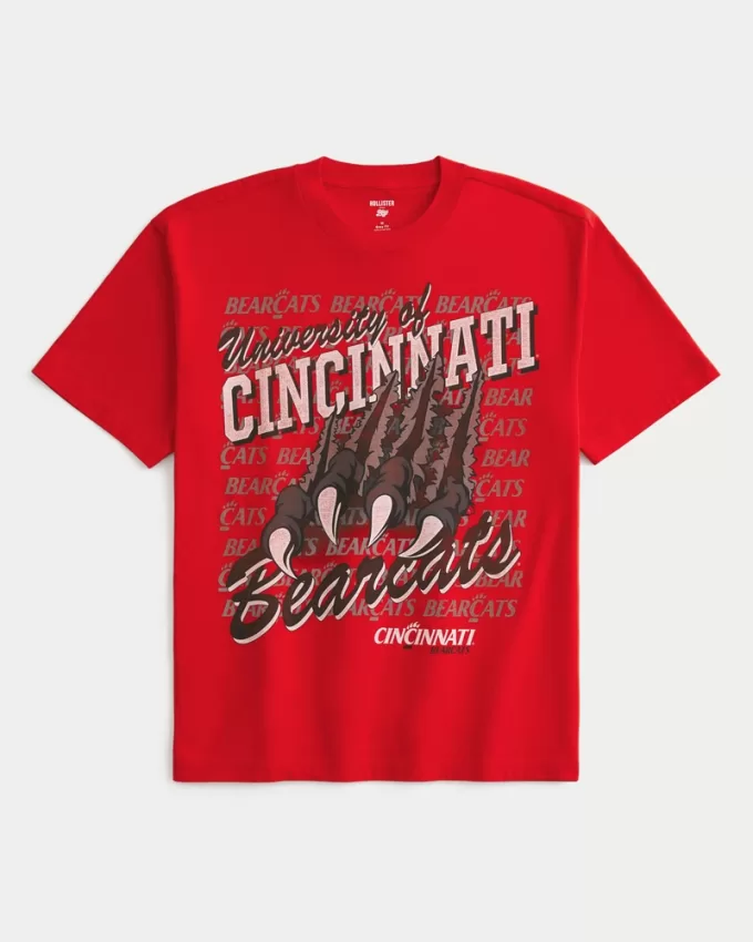 Boxy University of Cincinnati Bearcats Graphic Tee,Boxy University of Cincinnati Bearcats Graphic Tee Boxy University of Cincinnati Bearcats Graphic Tee,Boxy University of Cincinnati Bearcats Graphic Tee