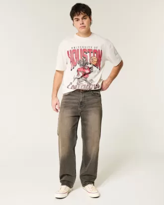 Boxy University of Houston Cougars Graphic Tee,Boxy University of Houston Cougars Graphic Tee