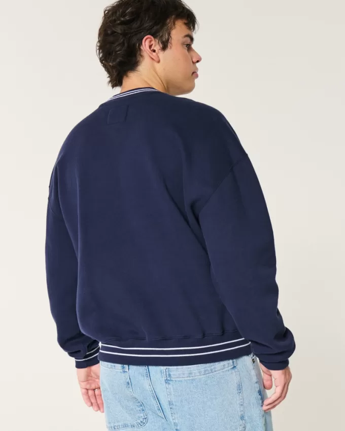 Boxy University of Illinois Fighting Illini Graphic Crew Sweatshirt,Boxy University of Illinois Fighting Illini Graphic Crew Sweatshirt Boxy University of Illinois Fighting Illini Graphic Crew Sweatshirt,Boxy University of Illinois Fighting Illini Graphic Crew Sweatshirt