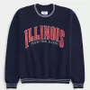 Boxy University of Illinois Fighting Illini Graphic Crew Sweatshirt,Boxy University of Illinois Fighting Illini Graphic Crew Sweatshirt Boxy University of Illinois Fighting Illini Graphic Crew Sweatshirt,Boxy University of Illinois Fighting Illini Graphic Crew Sweatshirt