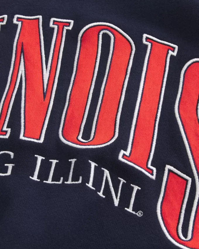 Boxy University of Illinois Fighting Illini Graphic Crew Sweatshirt,Boxy University of Illinois Fighting Illini Graphic Crew Sweatshirt Boxy University of Illinois Fighting Illini Graphic Crew Sweatshirt,Boxy University of Illinois Fighting Illini Graphic Crew Sweatshirt