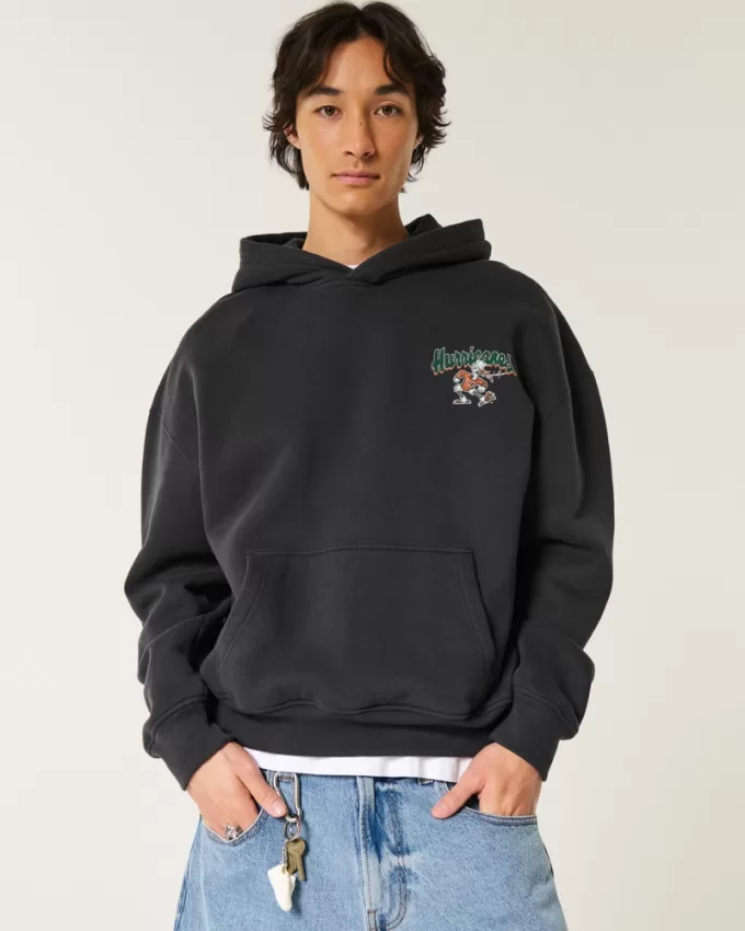 Boxy University of Miami Graphic Hoodie,Boxy University of Miami Graphic Hoodie Boxy University of Miami Graphic Hoodie,Boxy University of Miami Graphic Hoodie