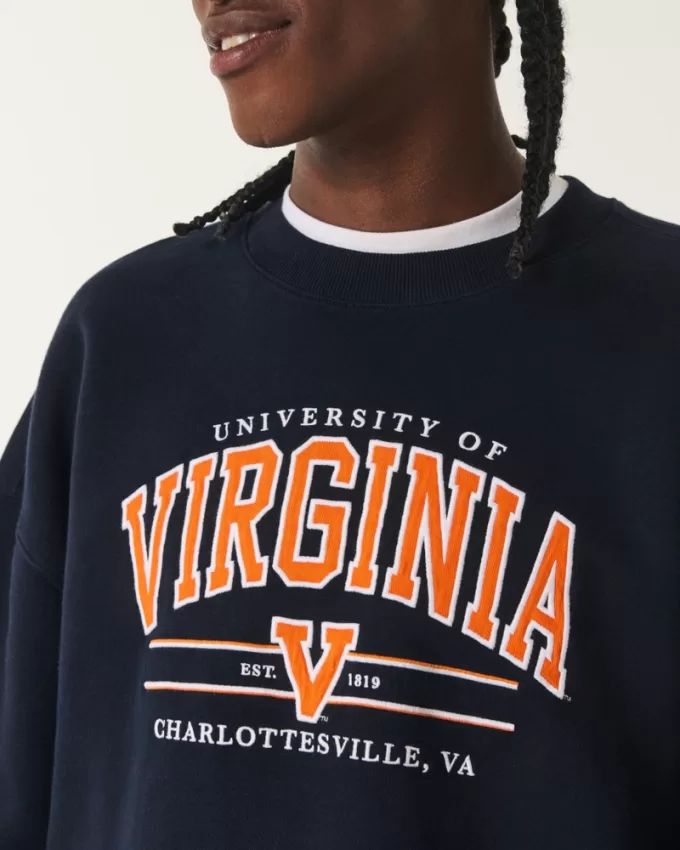 Boxy University of Virginia Graphic Crew Sweatshirt,Boxy University of Virginia Graphic Crew Sweatshirt Boxy University of Virginia Graphic Crew Sweatshirt,Boxy University of Virginia Graphic Crew Sweatshirt