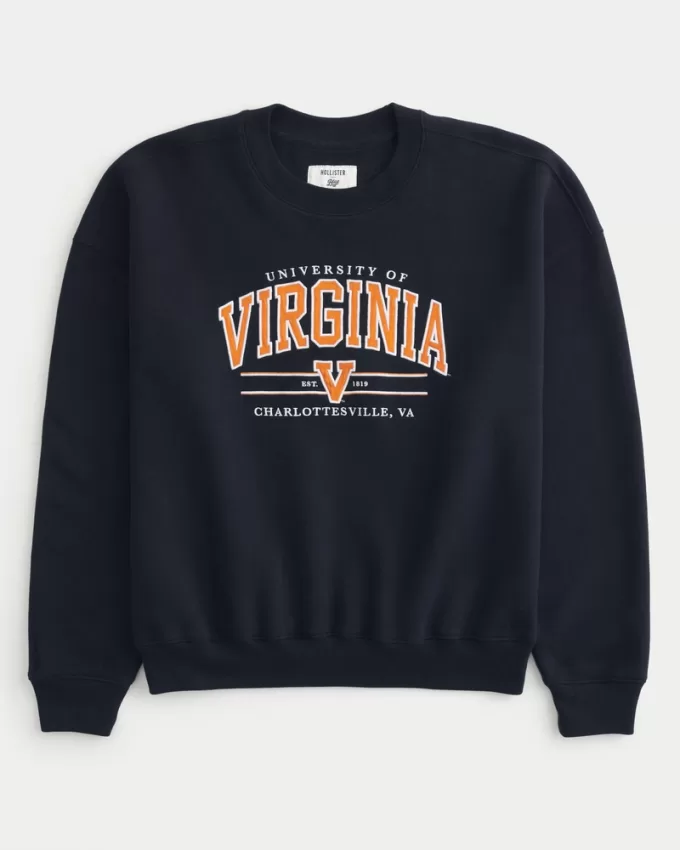 Boxy University of Virginia Graphic Crew Sweatshirt,Boxy University of Virginia Graphic Crew Sweatshirt Boxy University of Virginia Graphic Crew Sweatshirt,Boxy University of Virginia Graphic Crew Sweatshirt