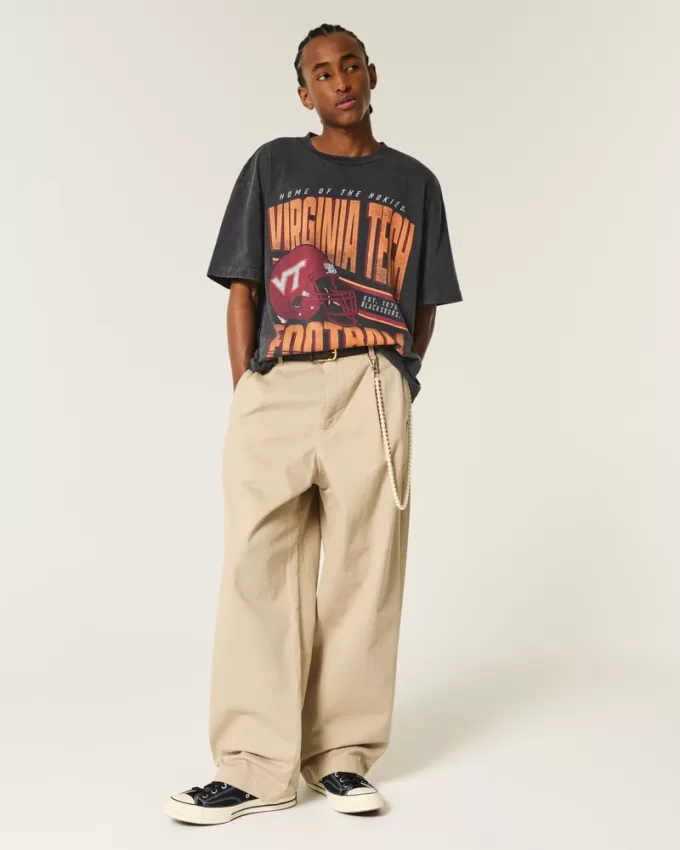 Boxy Virginia Tech Hokies Graphic Tee,Boxy Virginia Tech Hokies Graphic Tee