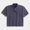 Boxy Washed Crop Polo,Boxy Washed Crop Polo Boxy Washed Crop Polo,Boxy Washed Crop Polo